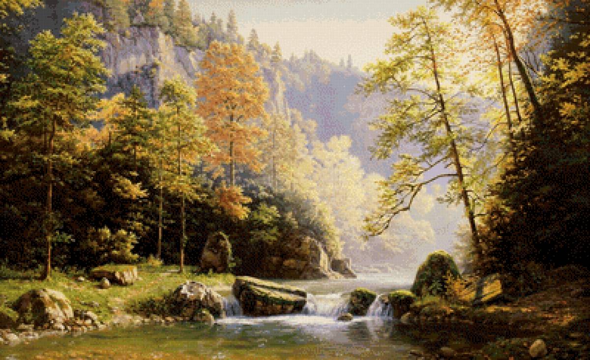 осень - река, лес - предпросмотр