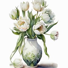 Схема вышивки «Букет тюльпанов»