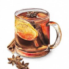 Схема вышивки «Кружка с чаем»