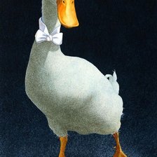 Схема вышивки «Гусь»