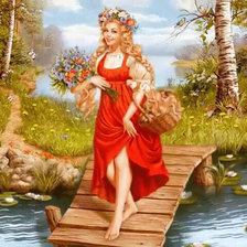 Схема вышивки «женский образ»