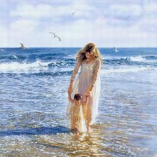 Схема вышивки «Первые шаги. Море»