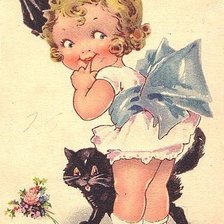 Девочка с котом