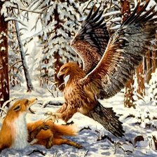 орел и лиса