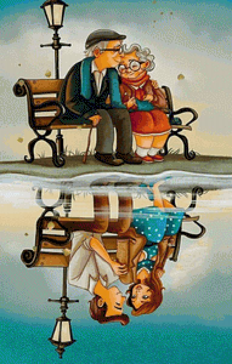 ancianos - ancianos, joven paso del tiempo - предпросмотр