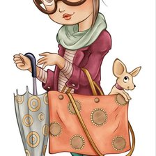 Схема вышивки «niña»