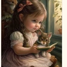 Схема вышивки «niña»