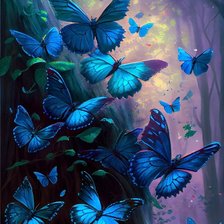 Схема вышивки «Полет бабочек»