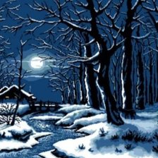 Схема вышивки «Blue Winter»