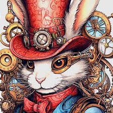 Схема вышивки «Стимпанк кролик 2»