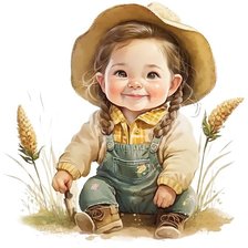 Схема вышивки «niña»