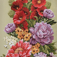 Схема вышивки «букет с мальвой»