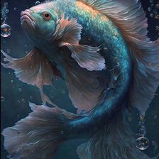 Схема вышивки «рыбка»