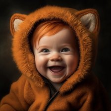 Схема вышивки «лисенок»