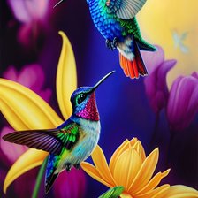 Схема вышивки «Cặp chim»