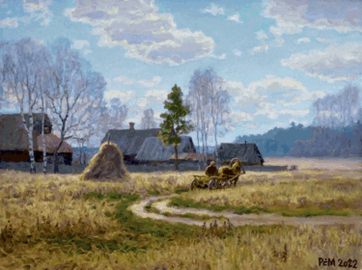 Теплый день в ноябре - осень, деревня - предпросмотр