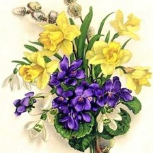 Схема вышивки «букет»