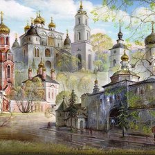 Схема вышивки «Дмитров. Успенский Собор.»