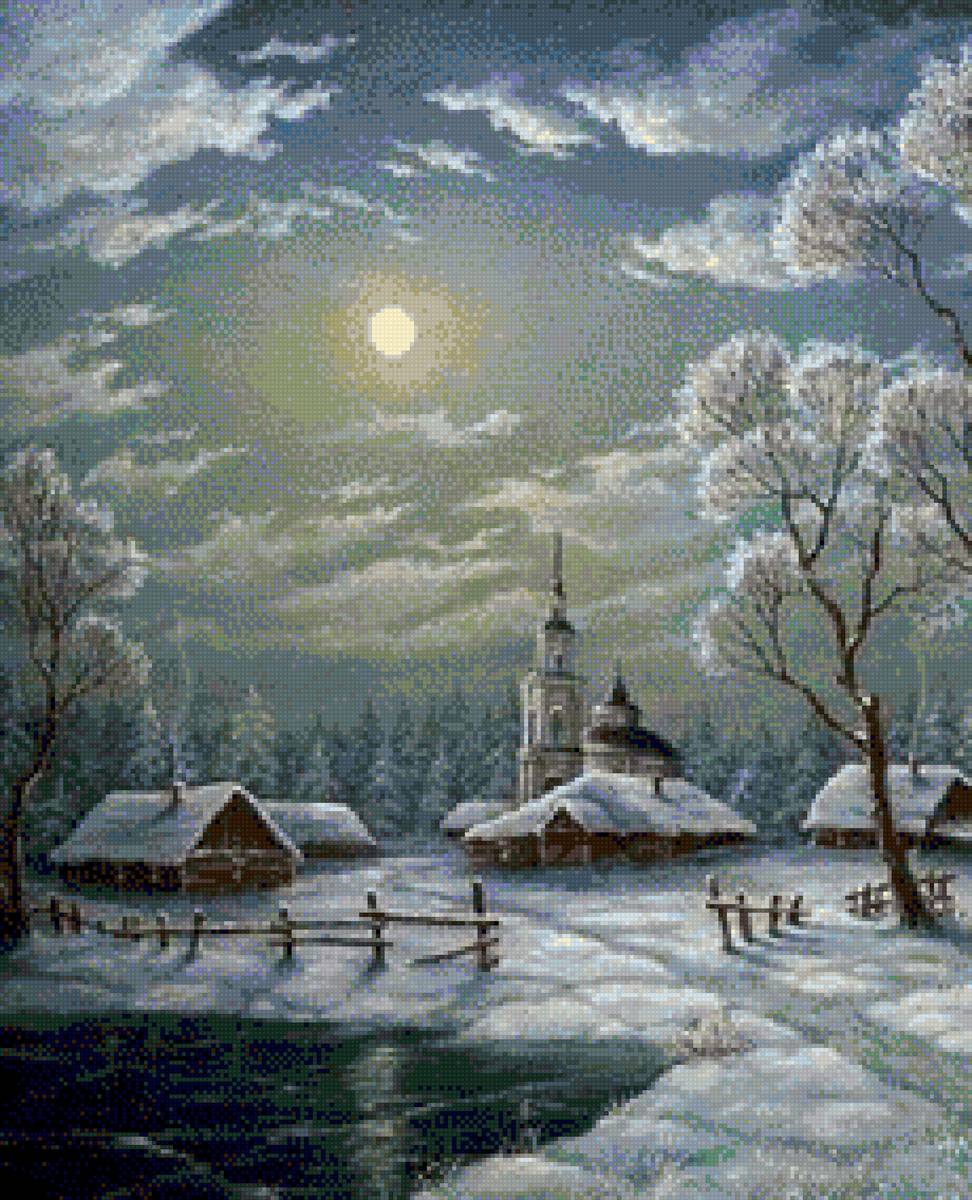 Noc, zima - предпросмотр