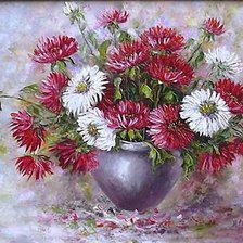 Схема вышивки «Букет астр»