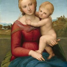 Схема вышивки «Madona, Raphael»