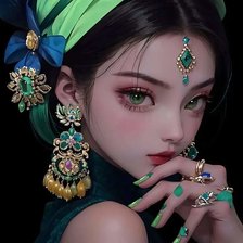 Схема вышивки «Cô gái»