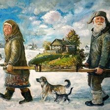 Схема вышивки «переезжаем...»