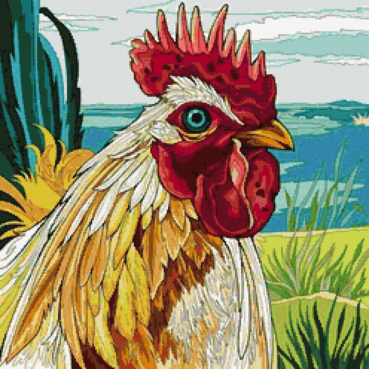 подушка петушок - предпросмотр