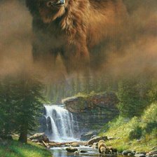 Схема вышивки «хозяин тайги»