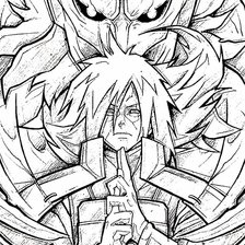 Схема вышивки «Мадара Учиха»