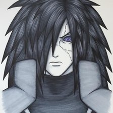 Схема вышивки «Мадара Учиха»