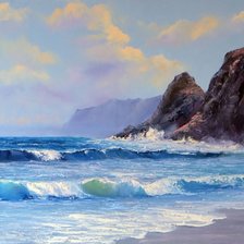 Схема вышивки «Берег моря»