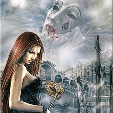 Схема вышивки «леди вампир»