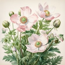 Схема вышивки «Анемоны»
