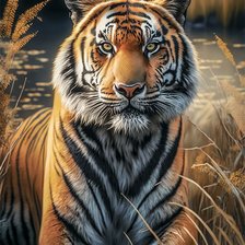 Схема вышивки «Тигр»