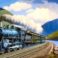 Схема вышивки «ПАРОВОЗ»