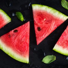 Схема вышивки «Кусочки арбуза»