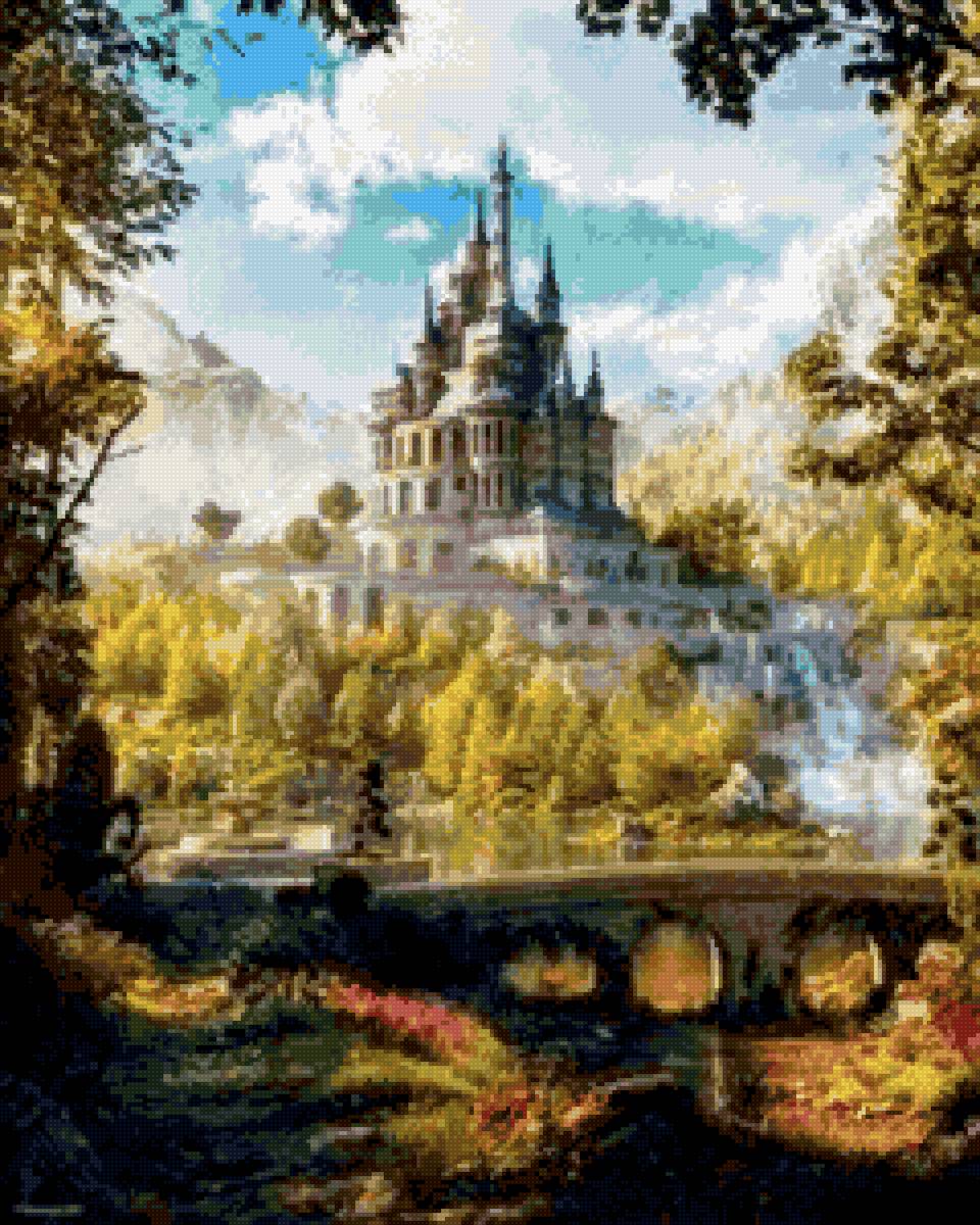 №2689321 - пейзаж, замок - предпросмотр