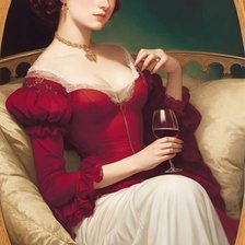 Схема вышивки «Девушка»