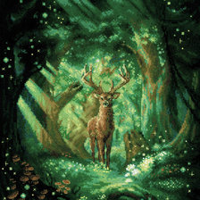 Схема вышивки «Дух леса»