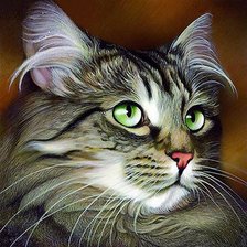 Схема вышивки «Кот»