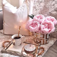 Схема вышивки «Пионы»