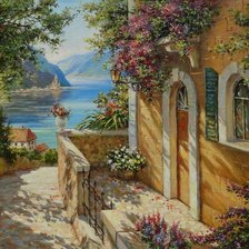 Схема вышивки «Спуск к морю»