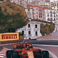 Схема вышивки «monako f1»