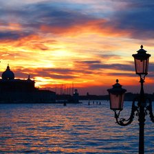 Схема вышивки «закат»