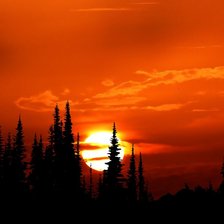 Схема вышивки «закат»