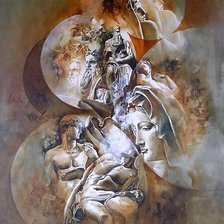 Схема вышивки «Божественный лик искусства .»