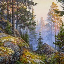 Схема вышивки «Пейзаж»