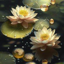 Схема вышивки «hoa sen»