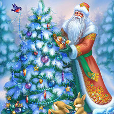Схема вышивки «Дед Мороз»